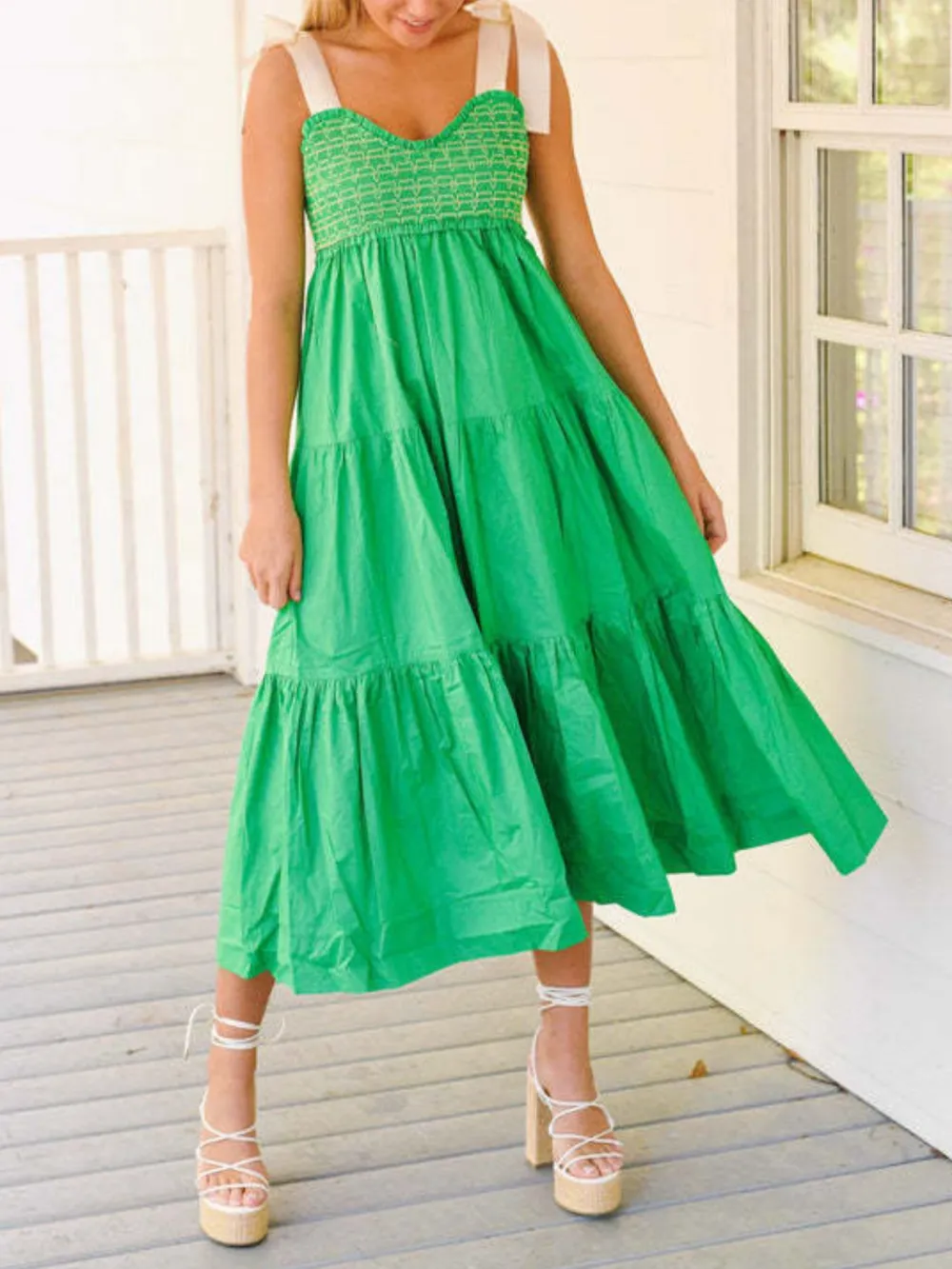 Everyday Tiered Midi Dress