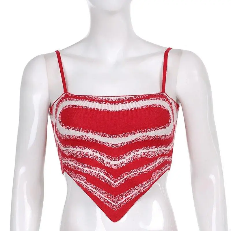 Knitted Cropped Tank Top