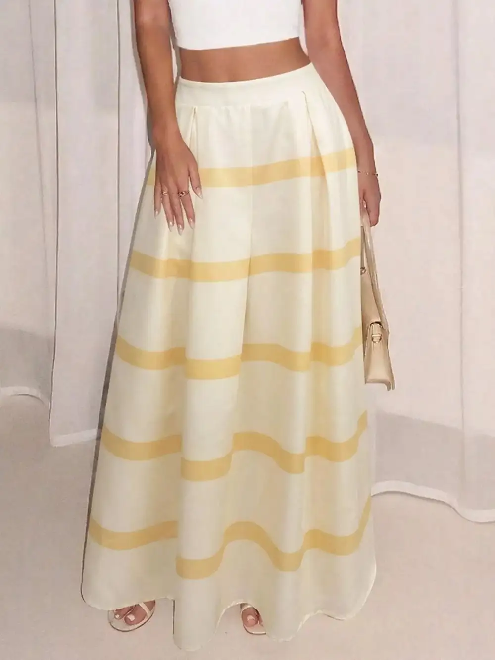 Striped Maxi Skirt