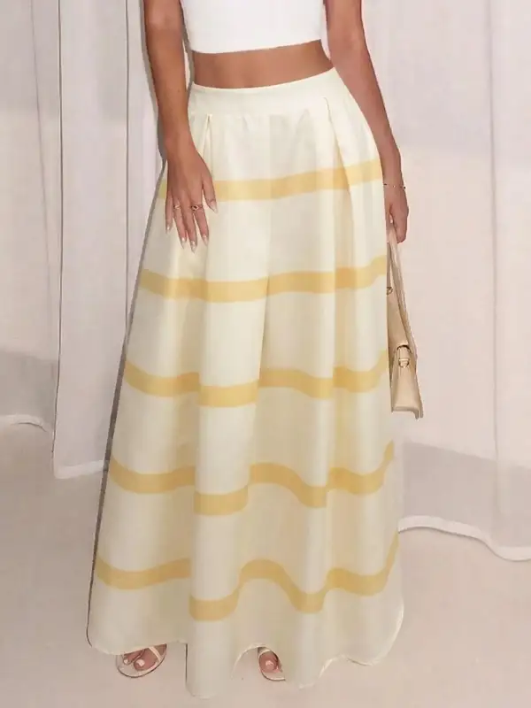 Striped Maxi Skirt