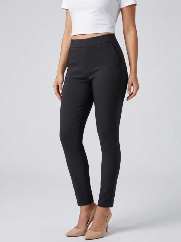Classic Mid-Rise Women's Stretch Mid-Rise Pants