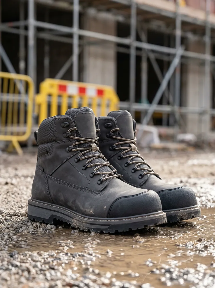 Easy-Wear Construction Finish Men' Waterproof Work Boots