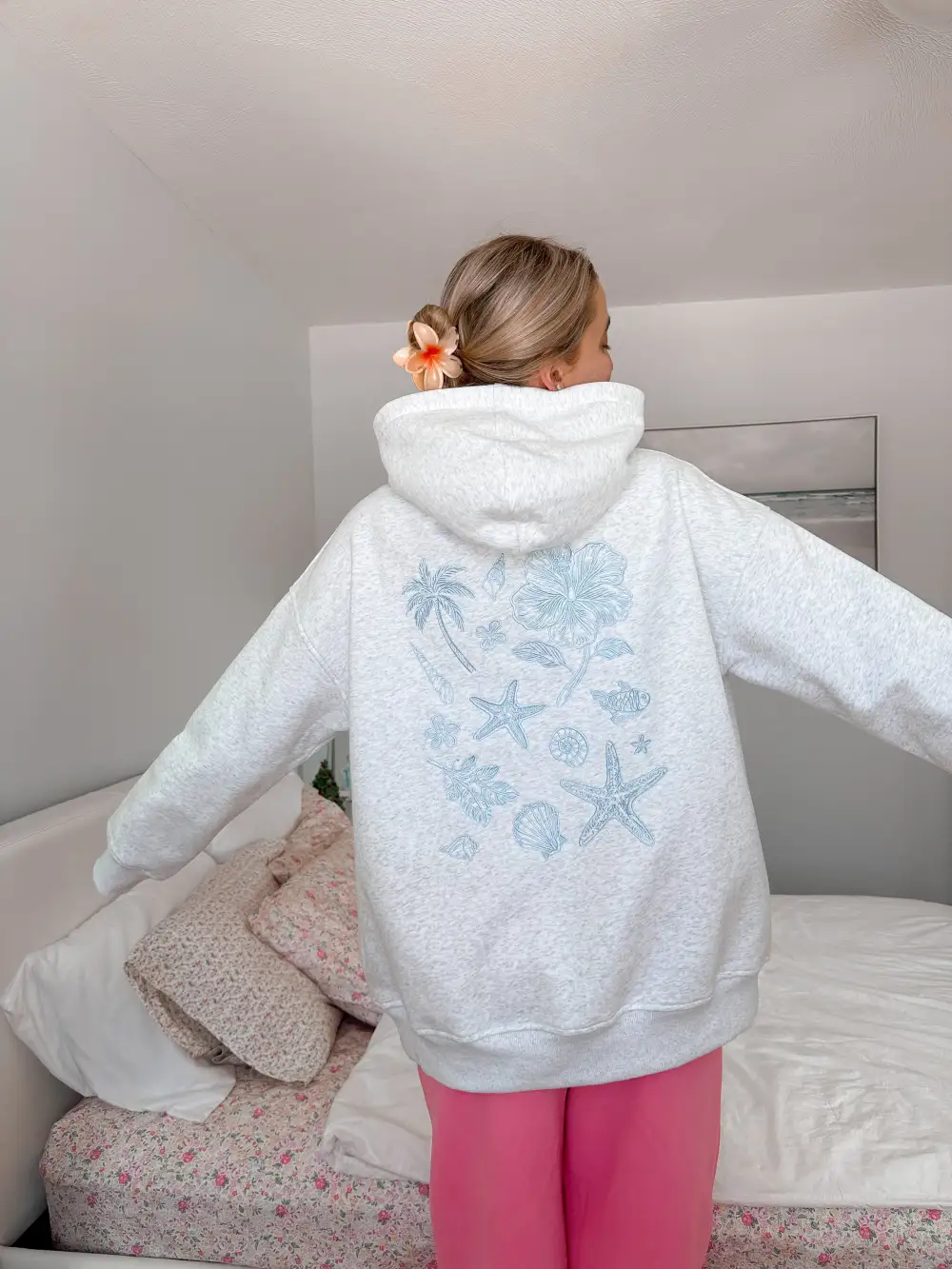 Tropical Embroider Hoodie