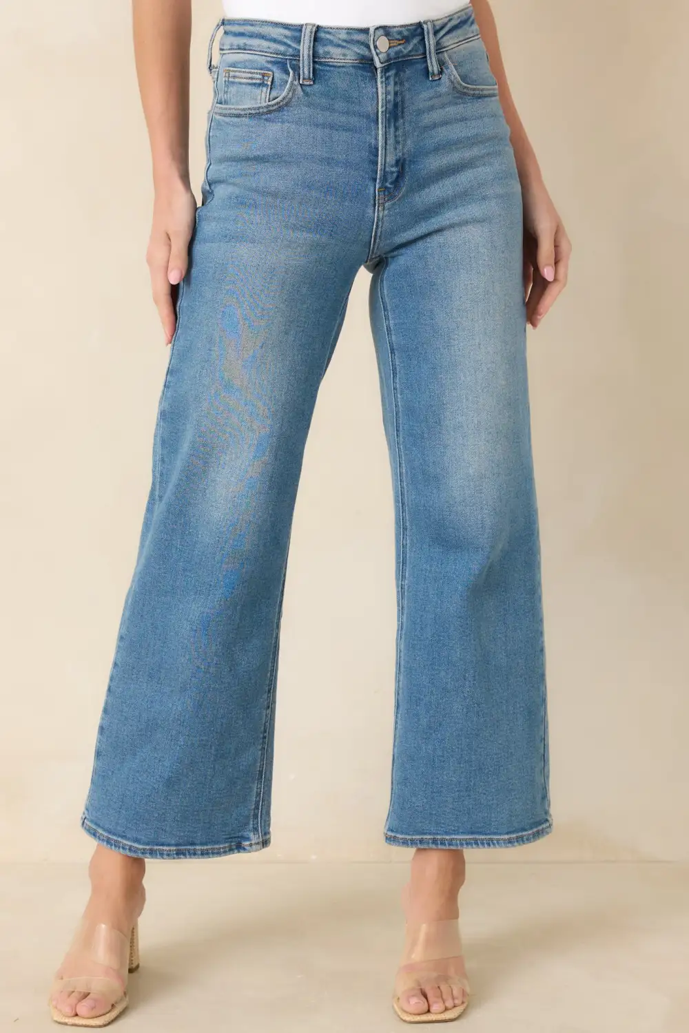 Light Wash Wide Leg Jeans
