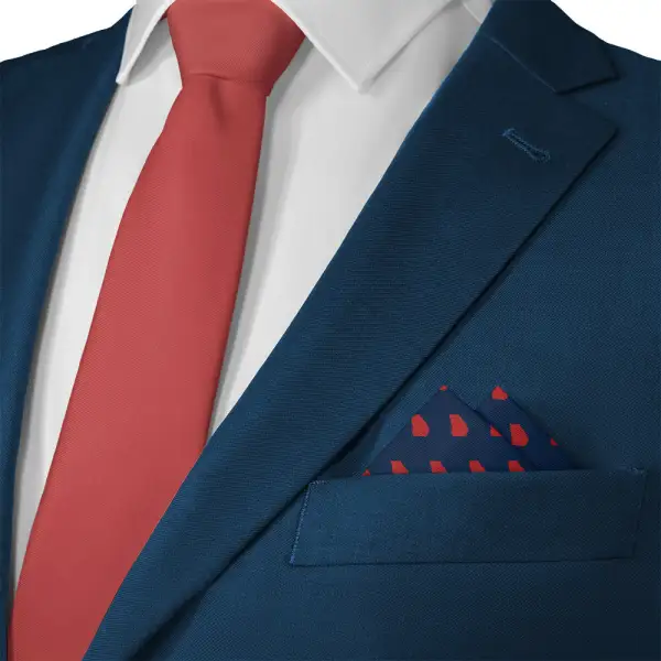 Neat Dapper Suit Pocket Square