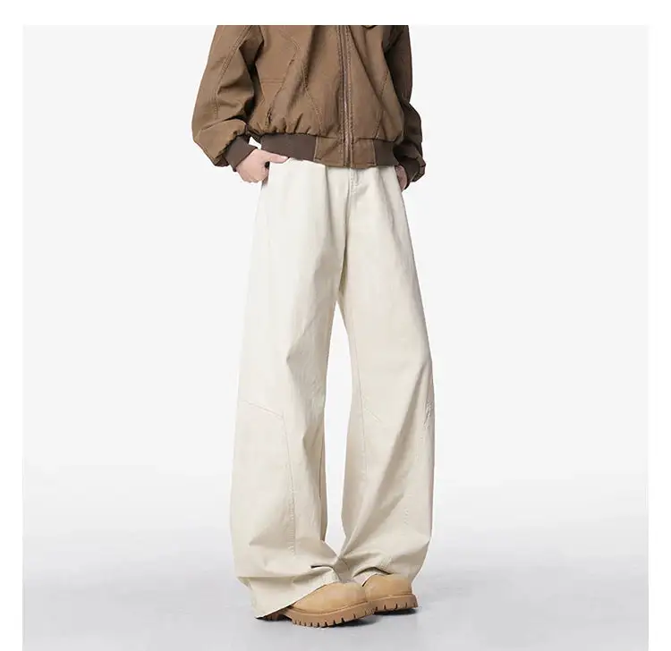 Workwear Ultra-Wide Faded Jeans