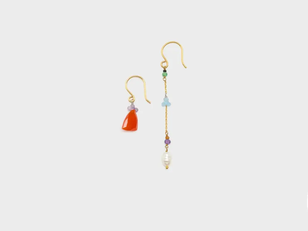 Asymmetric Pendant Earrings