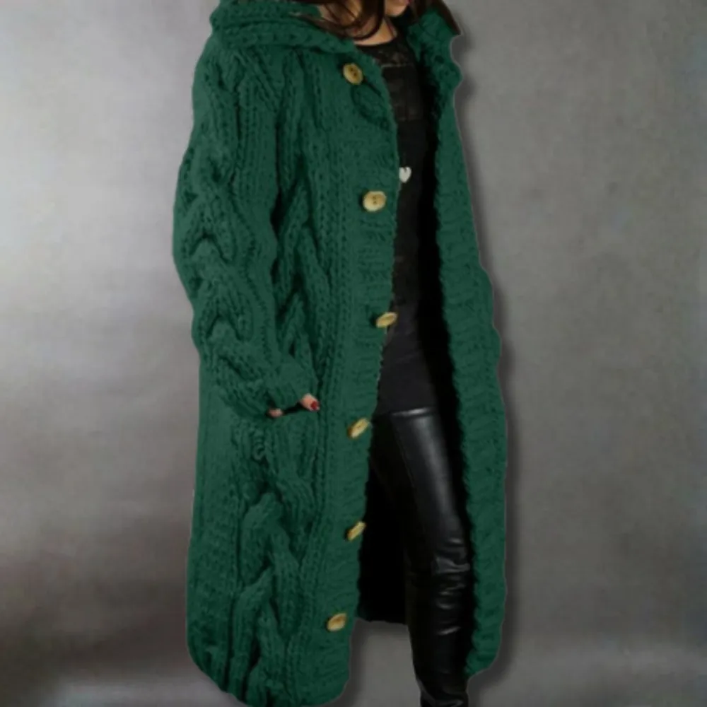 Elegant Cosy Coat with Tummy Coverage