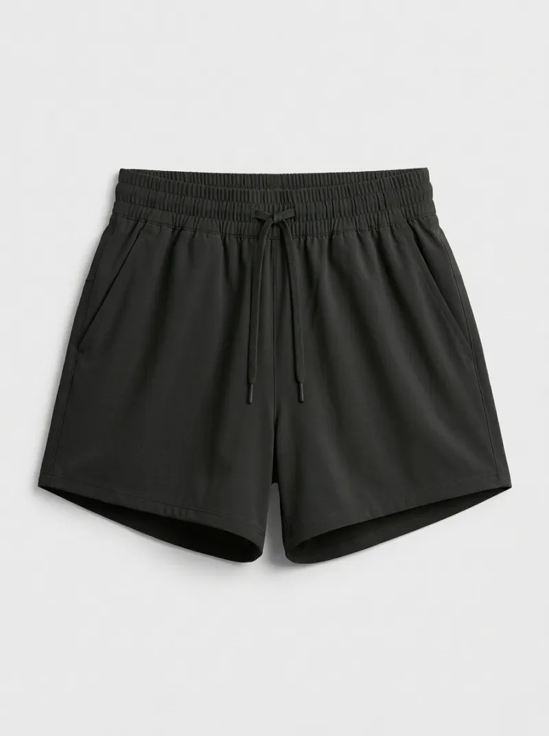 Women's Slant-Pocket Drawstring Casual Shorts