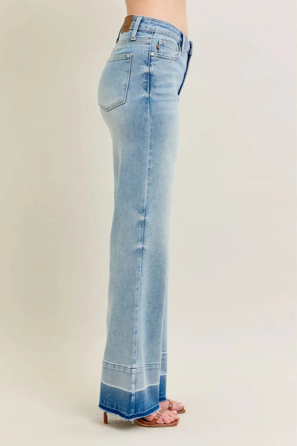 Subtle Texture Knit Denim Jeans