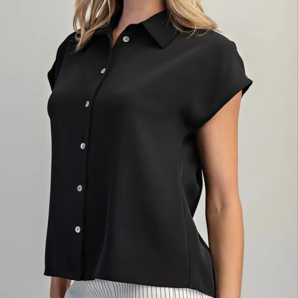 Structured Cap Sleeve Top