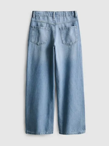 7-15yrs | Diamanté Bow Wide Leg Jeans