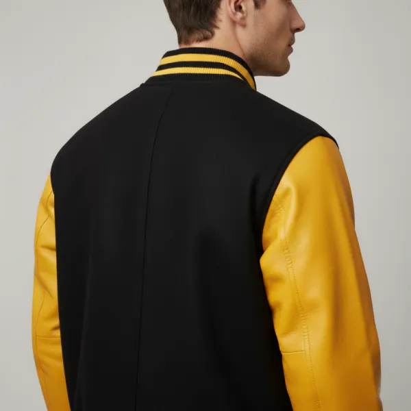 Statement Contrast Wool Varsity Jacket