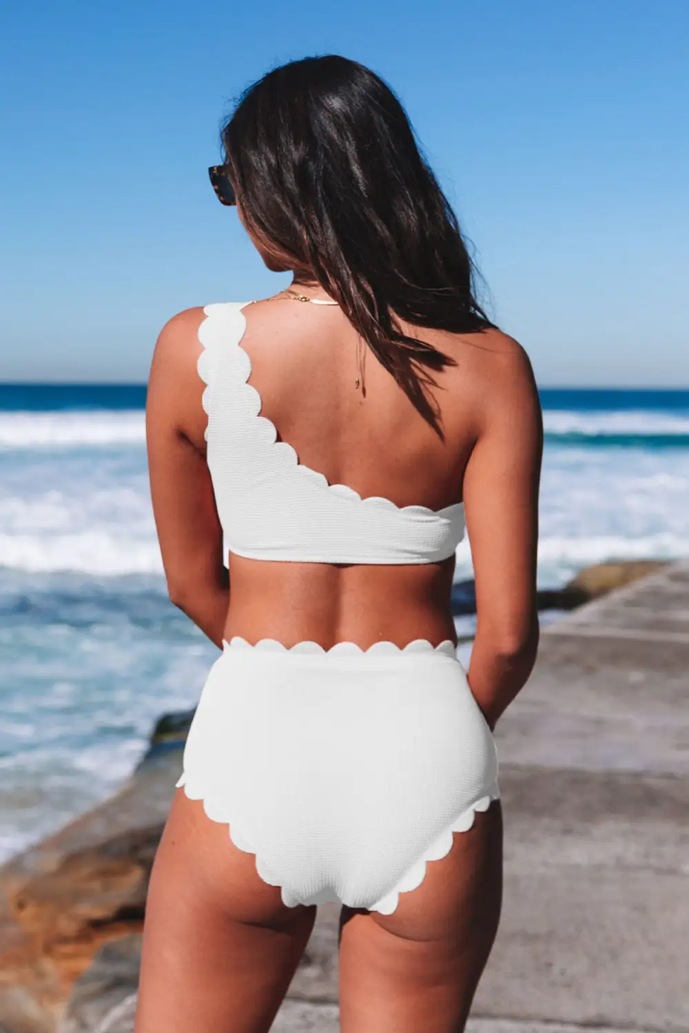 Swimwear Solid Decoration Bodycom Active Bikinis
