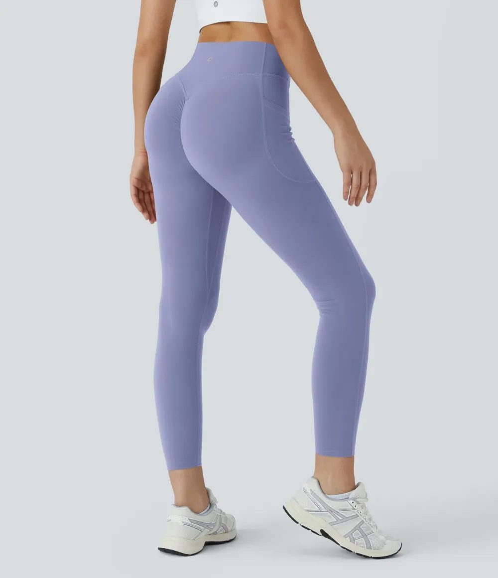  SoCinched High Waisted Scrunch Butt Lifting Tummy Control Side Pocket Shaping Training UltraSculpt Leggings - Stretchy Fit for Women, For Gym & Summer Workouts #Summer