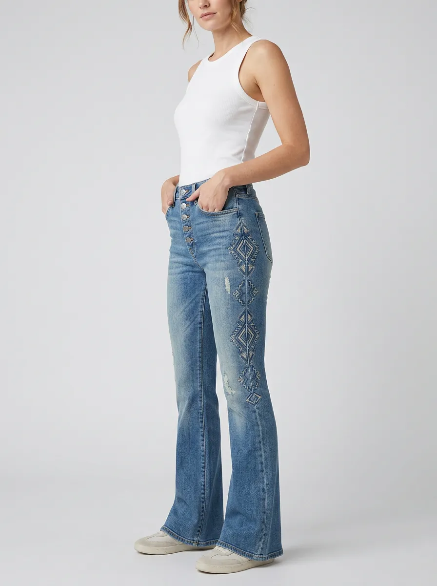 Women's High Waist Casual Denim Jeans