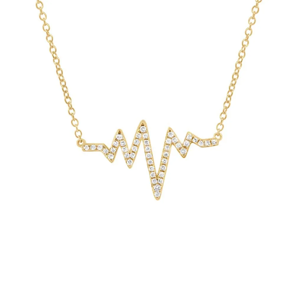 Refined Classic Heart Diamond Necklace
