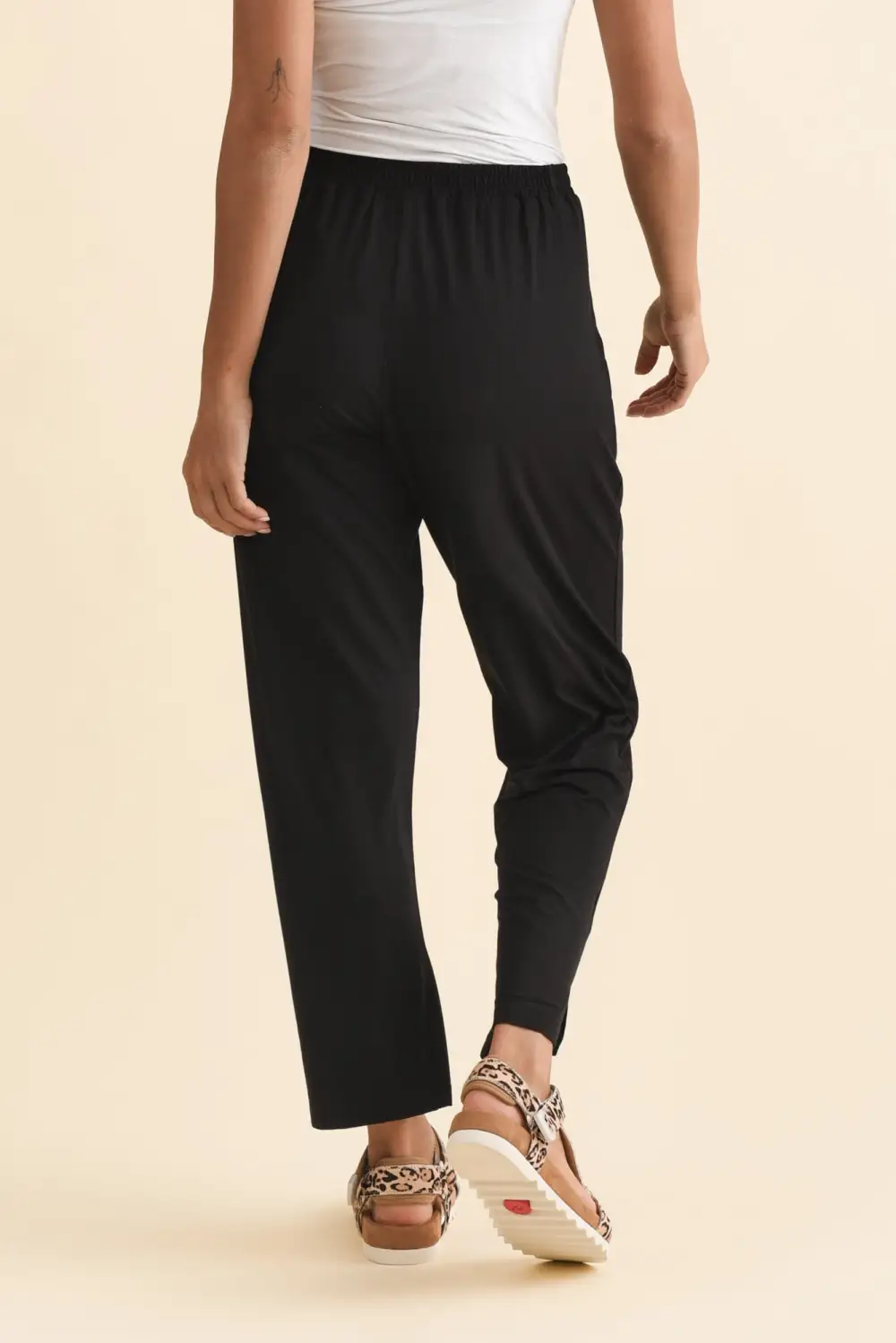 Rayon Pants With Stretch And Lightweight