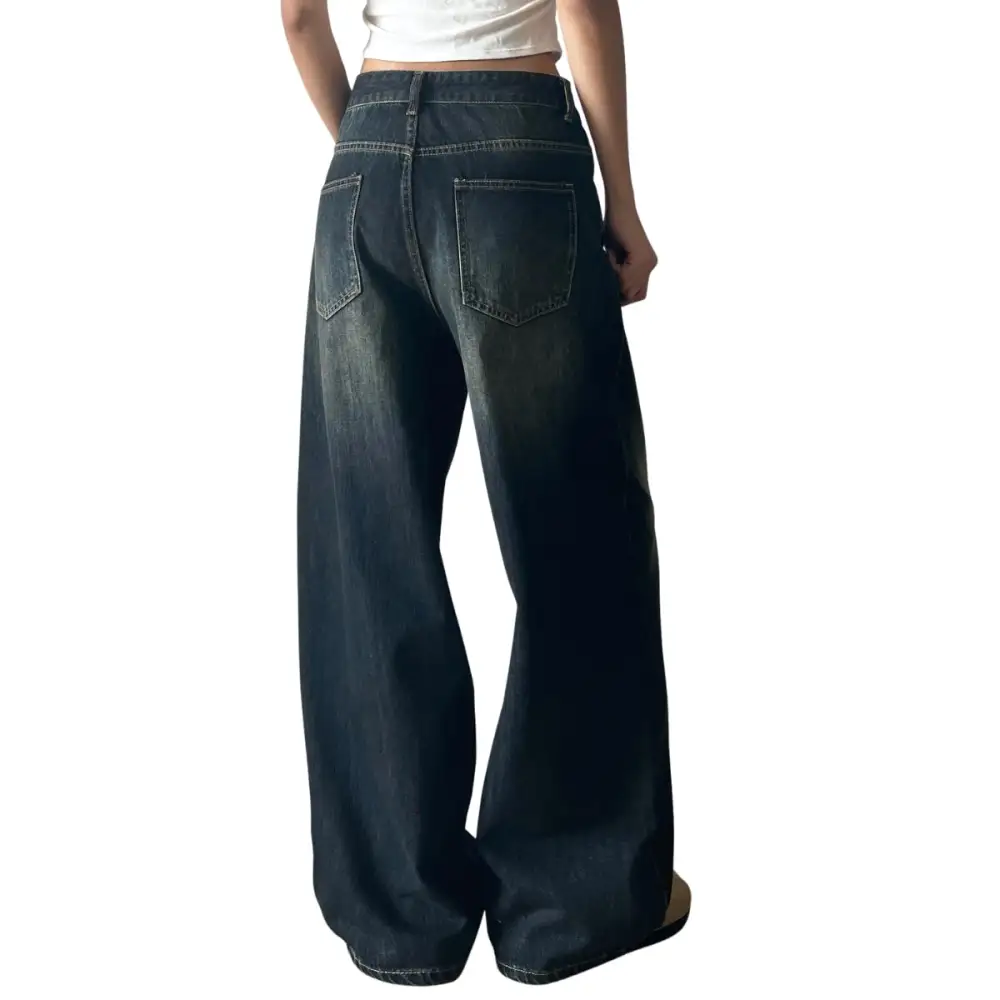 Modern Wide Leg Baggy Denim Jeans