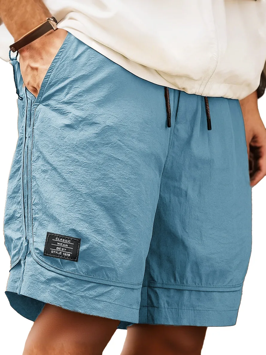 Pocket Drawstring Pull On Shorts
