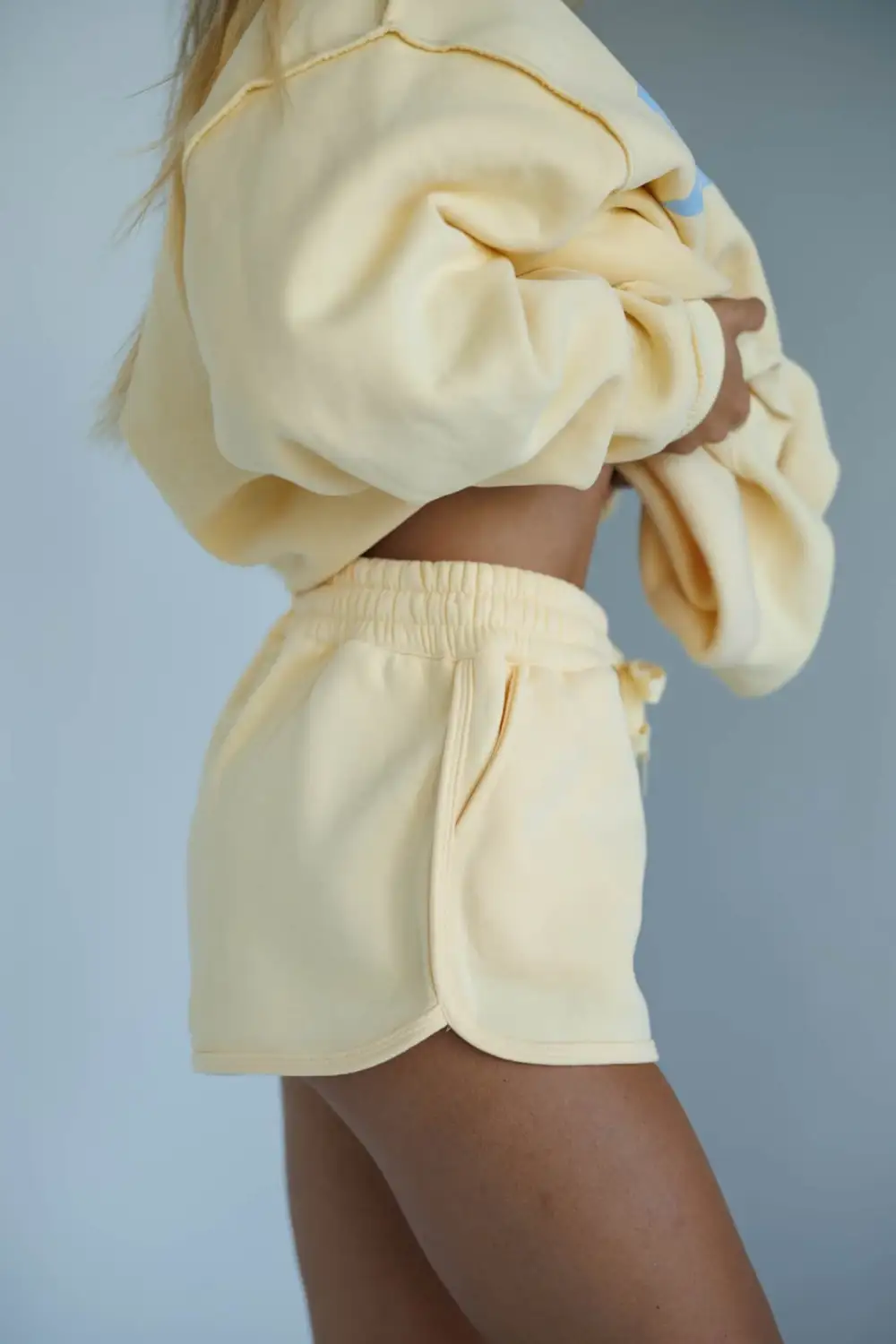 Classic Cotton Elastic Waist Drawstring Casual Shorts