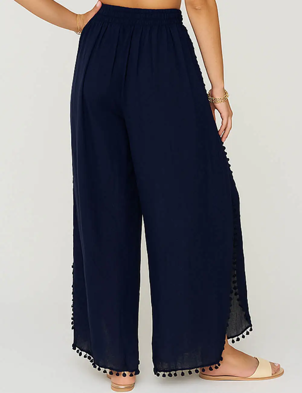 Split Splice Wide Leg Pants