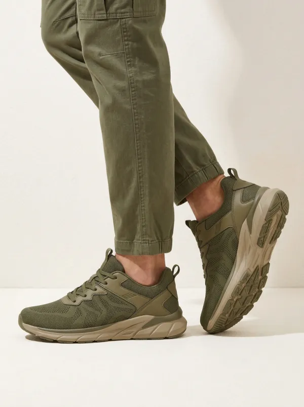 Men's Mesh Breathable Print Sneakers