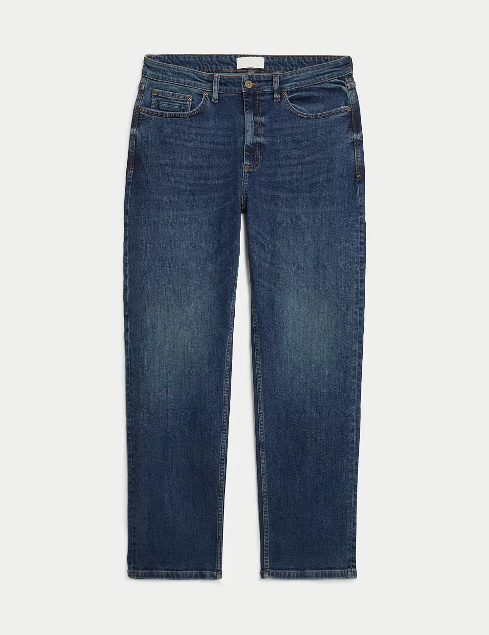 Men's Blue Loose Fit Stretch Denim Jeans