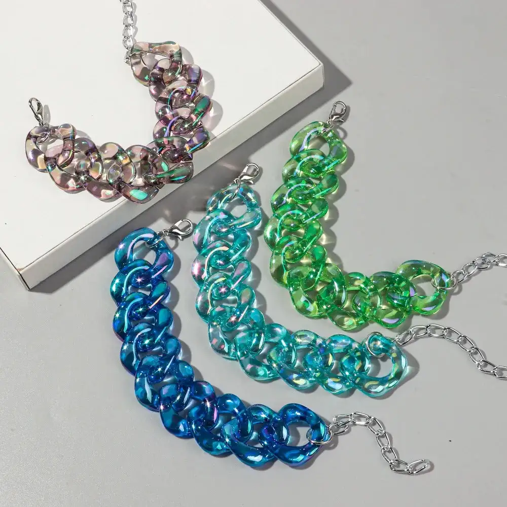 Chunky Chain Acrylic Bracelets