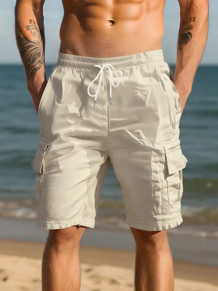 Breathable Cotton Cargo Shorts