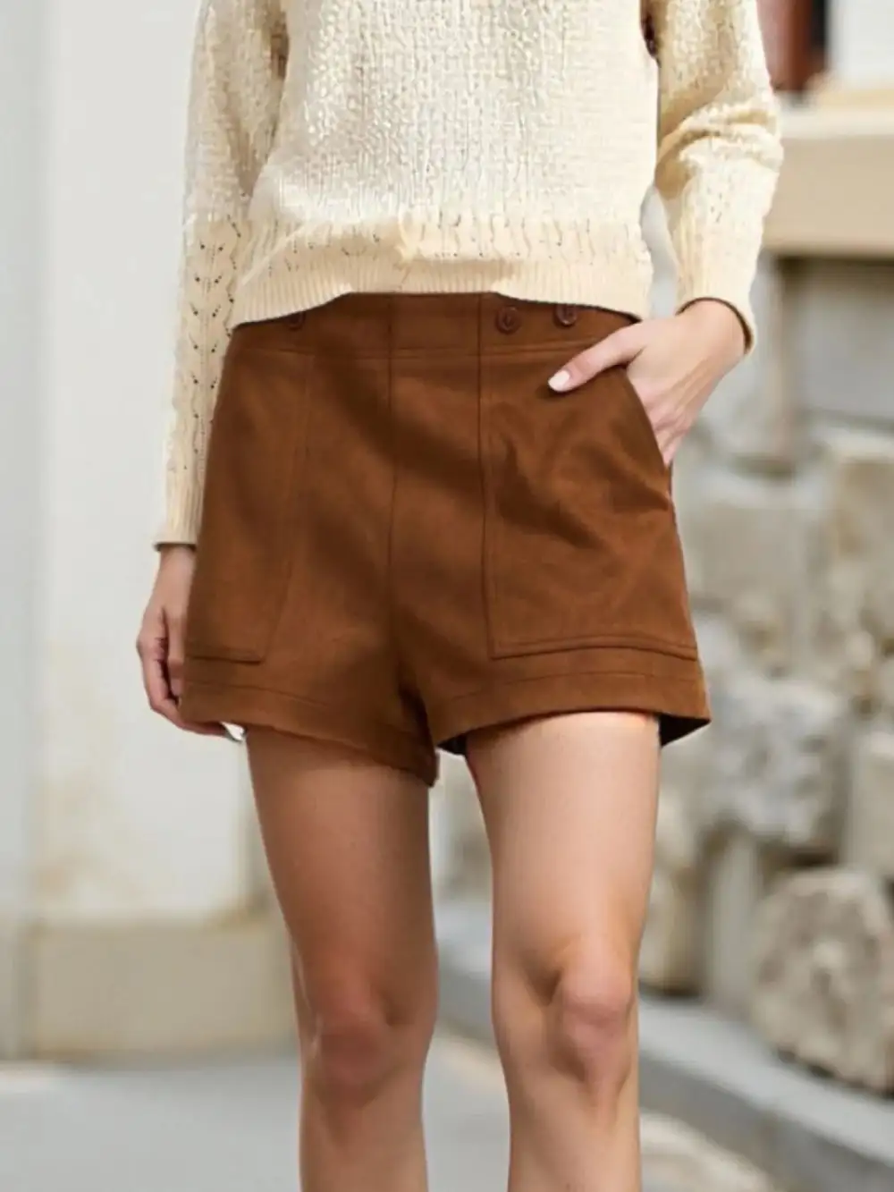 Casual Pocket Detail Shorts