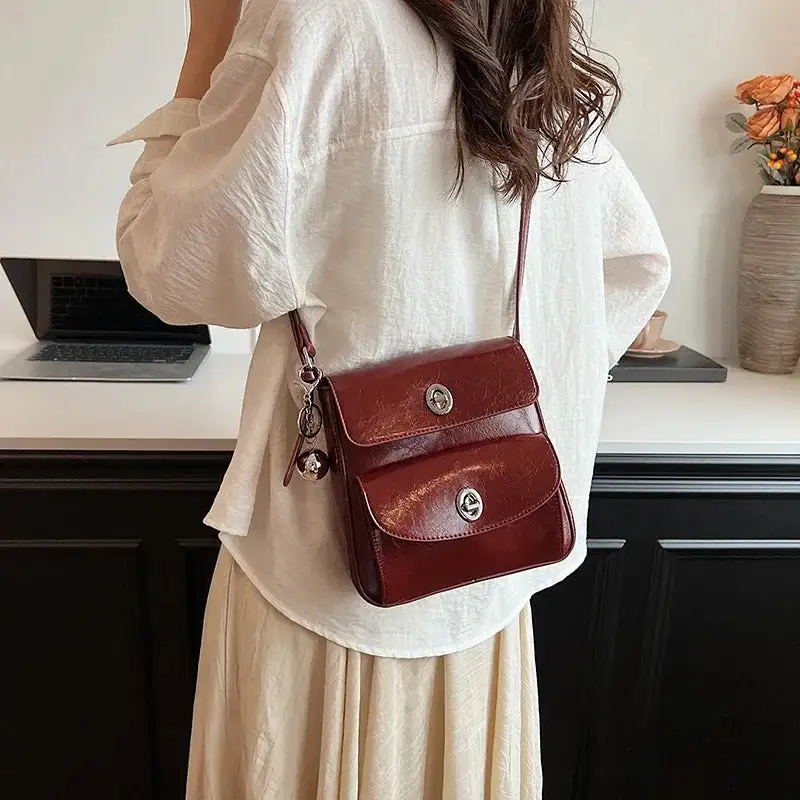 Chic Minimalist White Crossbody Bag