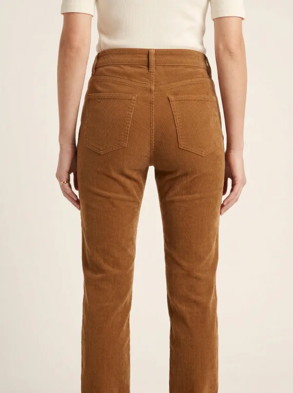 Women's Five-Pocket Straight-Leg Corduroy Pants