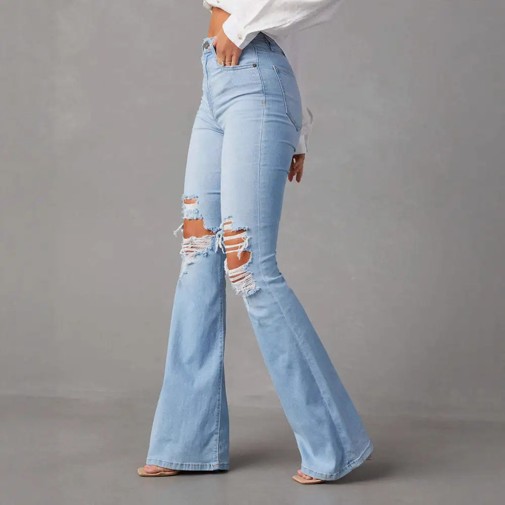 Women's High Waist Flared Jeans