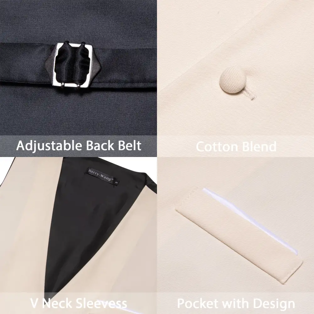 Classic Solid V Neck Business Dress Vest