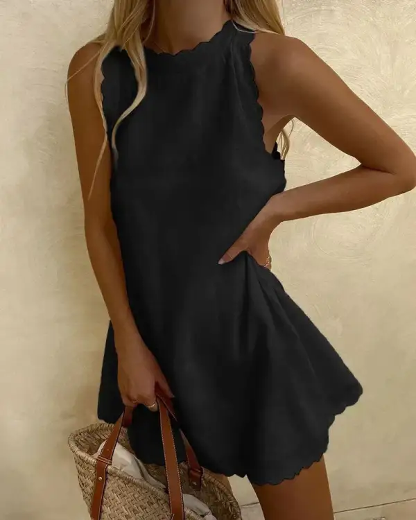  Sleeveless Soft Dress