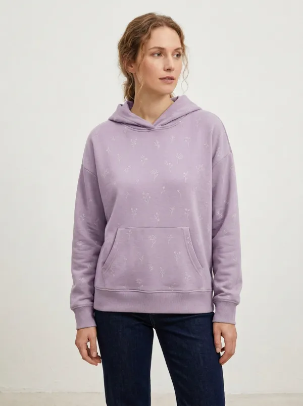 Women's Botanical Wildflower Floral Nature Inspired Graphic Hoodie