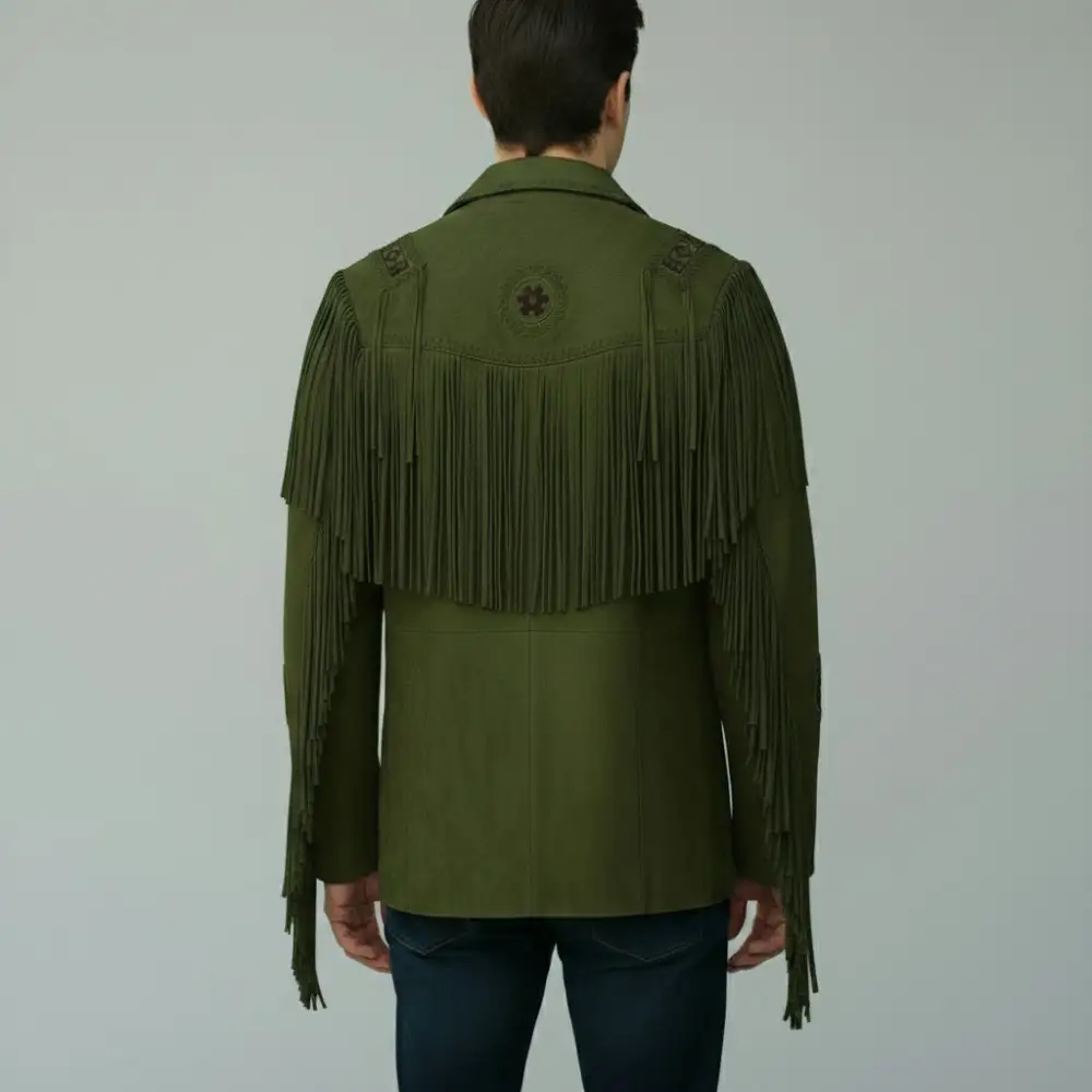 Modern Suede Western Fringe Jacket