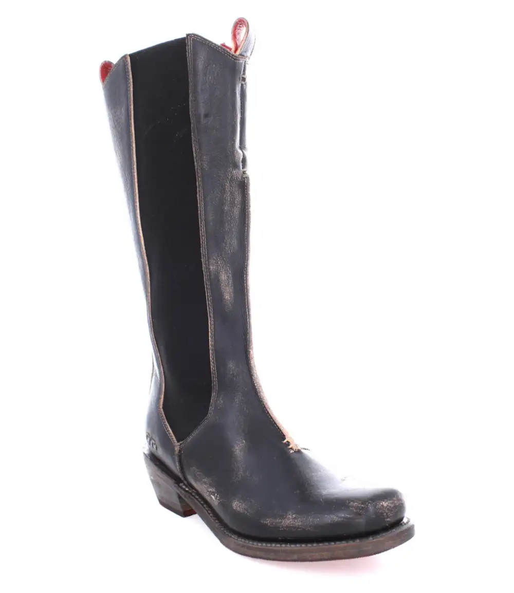 Square-Toe Pull-Tab Western Boots
