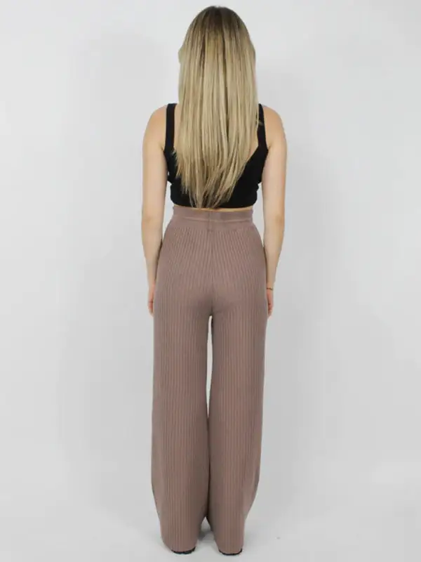 Drawstring Loose Lace Straight Trousers Pants