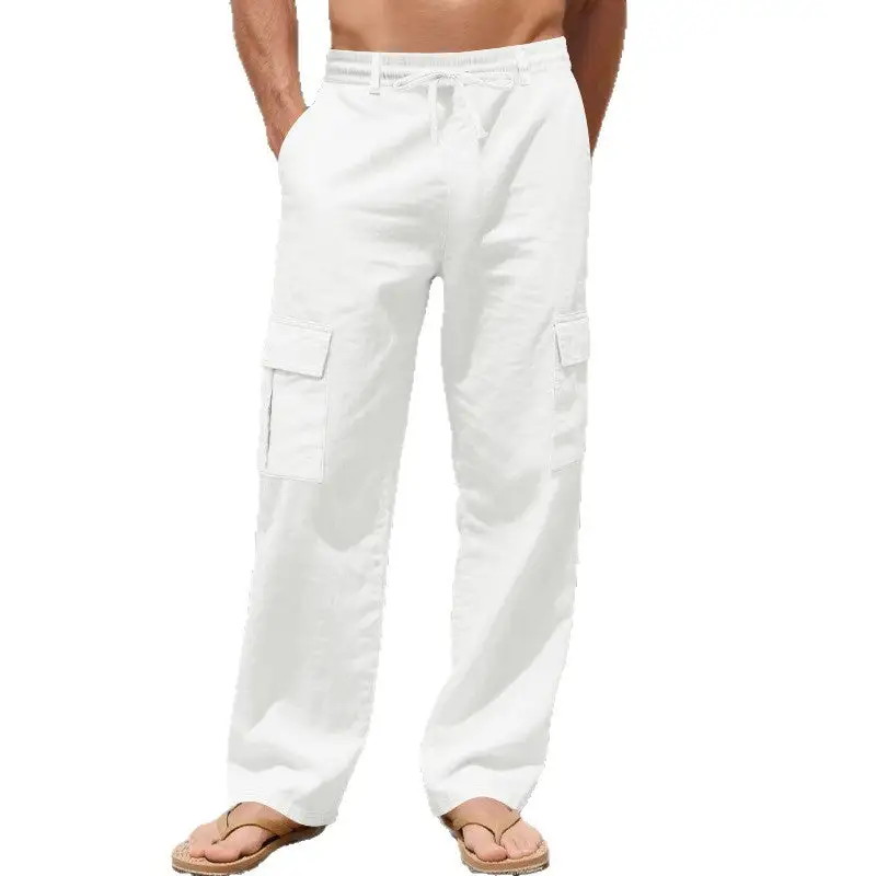 Men's Loose Cargo Pants Waistband Adjustable Cargo Pants