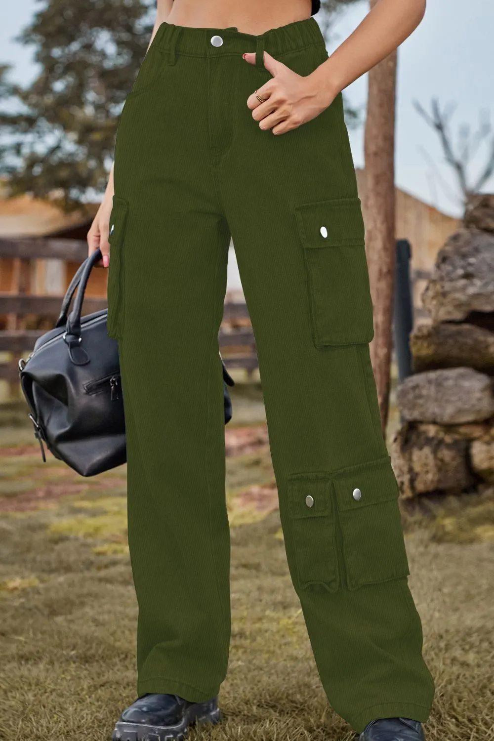 Easy Loose Fit Pocketed Denim Jeans