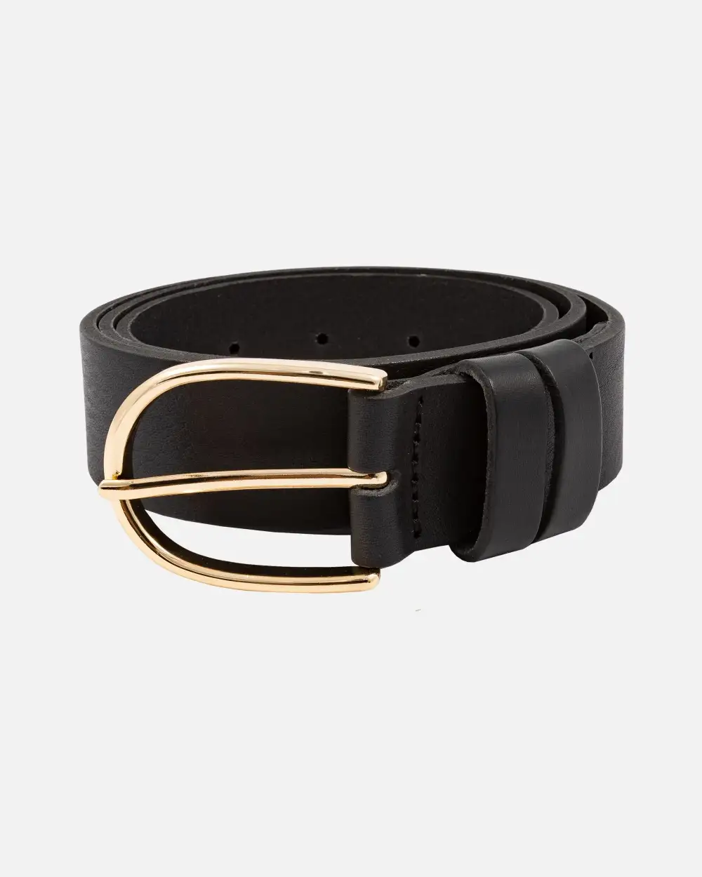 Modern Classic Leather Waist Belt Buckle