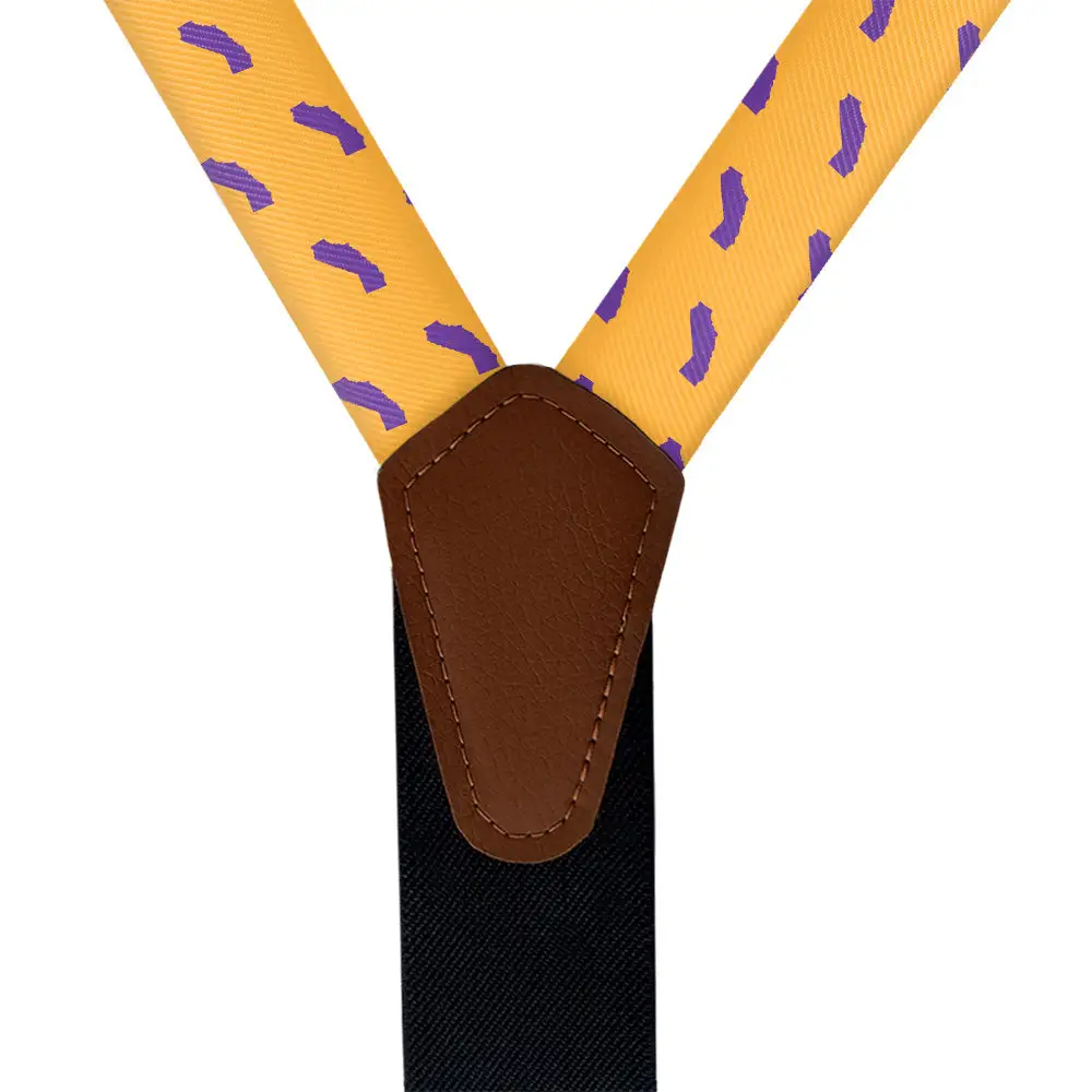 Patterned Graphic Motif Suspenders