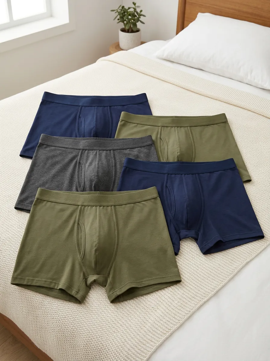 Men's Daily Essentials Multipack Cotton Boxer Briefs Set