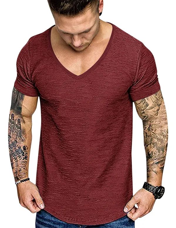 Smooth Knit Muscle Cut T-Shirt