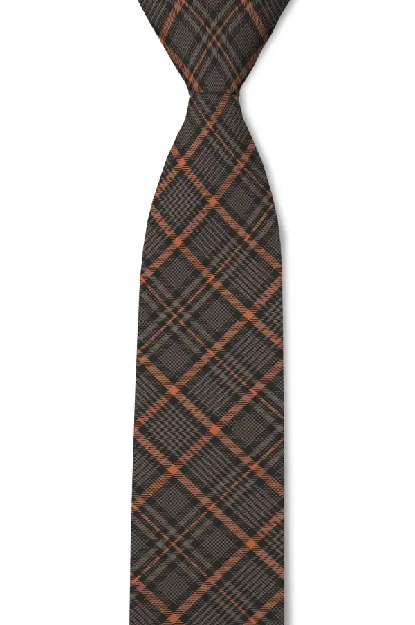 Sharp Plaid Pattern Necktie