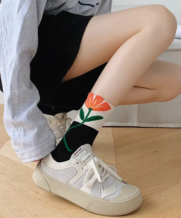 Korean Version Jacquard Socks