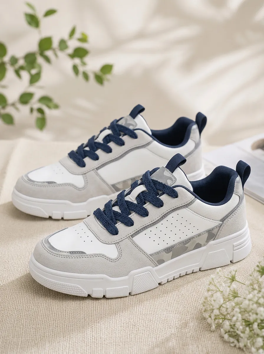 Men's Casual Sporty Camo Patchwork Printed Sneakers