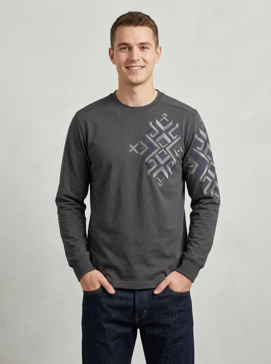 Men's Long Sleeve Classic Layering Clean Look Shirt